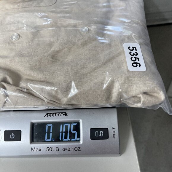 Loft Womens Button Up Large Tan Beige‎ Linen Blend Long Sleeve New Lagenlook New - Picture 12 of 12